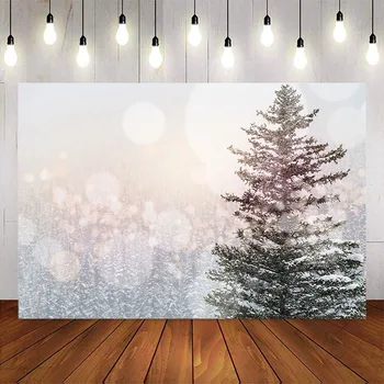 Žiemos fone kalėdų rožinis medis, nuotraukų foną fotografijos studijoje bokeh snaigės miško apdailos reikmenys