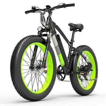 Nauja LANKELEISI XC4000 1000W elektrinis dviratis 48V15AH kalnų elektrinis dviratis 26 colių sniego dviračiu 4.0 pločio padangų ATV