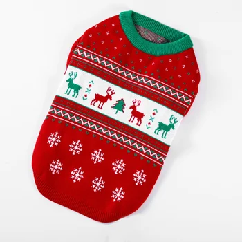 Didmeninė Kalėdų Pet T-shirt Poliesteris Žiemos Šuo Megztinis Prekių Pet Šuo, Katė Drabužiai