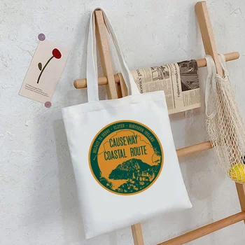 airija pirkinių krepšys bakalėjos shopper medvilnės drobės nešti daugkartinio naudojimo maišelis austi bolsas ecologicas patraukti
