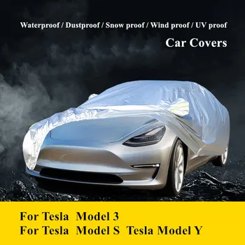Tinka Tesla Modelis 3 Modelis S Modelis Y Vandeniui Automobilių Dangčiai, Apsauga nuo Saulės, Automobilio Padengti Automobilių Reflektorius, Dulkių, Lietaus, Sniego Apsaugos