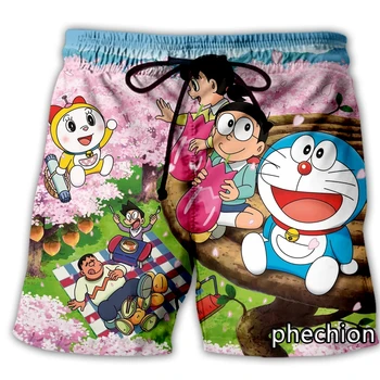 xinchenyuan Naujas Vyrų/Moterų Doraemon Meno 3D Atspausdintas Atsitiktinis Šortai Mados Streetwear Vyrai Laisvi Sporto Šortai T38