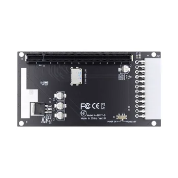 Cablecc PCIE PCI-Express 16x 4x Oculink SFF-8612 SFF-8611 Adapteris Mainboard Grafikos plokštė su ATX 24pin Maitinimo Prievadas