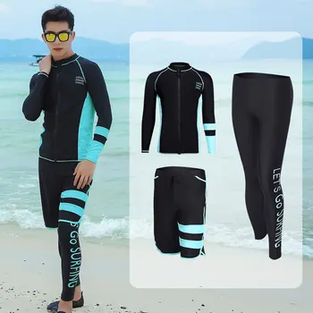2020 viso Kūno Plaukti Kostiumas Vyrams/Moterims Rashguard Naršyti Nešioti ilgomis Rankovėmis UV Saulės Bėrimas Apsaugas nustatyti Saulės Joga Veikia Fitneso Activewear