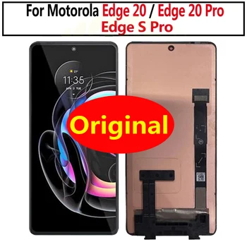 Originalą Motorola Moto Kraštas 20 Pro LCD Ekranas edge20 Jutiklinis Ekranas skaitmeninis keitiklis Skirtas Moto krašto 20pro XT2153-1 ekrano Krašto, S Pro