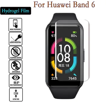 Hidrogelio Filmai Huawei Juosta 6 Screen Protector, Pilnas draudimas HD Aukštos Kokybės Smart Žiūrėti Filmą Dėl Garbės Juosta 6 Priedai