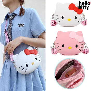 Hello Kitty Crossbody Krepšys Moterims Kawaii Krepšys Kelionių 3d Pečių Maišą Mažos Piniginės Telefono Maišelį 12cm ir 20cm