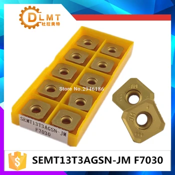 SEMT13T3AGSN-JM F7030 CNC insesrt ašmenys originalioje pakuotėje, Aukštos kokybės, didelio efektyvumo, yra geriausias jūsų pasirinkimas tekinimo staklės