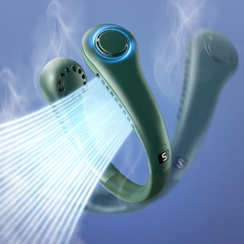 Bladeless Nešiojamas Ventiliatorius USB Įkrovimo Vasaros Aušinimo Ventiliatorius Patogiai Reguliuojamas Pavara, Lengvas, skirtas Kempingas, Žygiai, Žvejyba