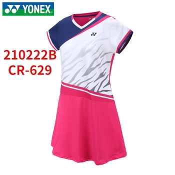 yonex sporto Džersis sporto drabužių, sportinės aprangos badmintono suknelė 2022 moterų teniso Sporto Pusę ilgas Sijonas