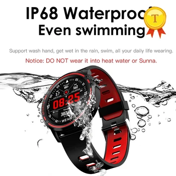 IP68 Vandeniui Sportas plaukimo Smart Watch Vyrų Pedometer Širdies ritmas, Kraujo spaudimui, EKG PPG Stebėti Smart juostoje 