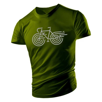 Vasaros mados atsitiktinis sporto 2D spausdinti dviračių suaugusiųjų crewneck trumpas rankovės didelio dydžio vyriški T-shirt patogiai, greitai sausas