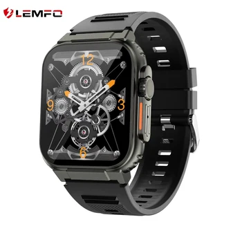 LEMFO Naujas Smartwatch Ultra Serijos 8 Smart Žiūrėti 600mAh Didelė Baterija BT 5.0 skirti 1,96 Colių didelis Ekranas Smartwatches Vyrams, Moterims