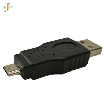200pcs/daug Black USB Adapteris Micro USB Male Į USB 2.0 A Male Jungtis Konverteris Adapteris, skirtas 