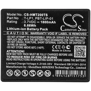 Cameron Kinijos 1800mAh Baterija NAMŲ 2GL-523450-G2017 PBT-LIP-01 T-LP1 TMA-BAT-02 Tempest 2.4 GHz beltstation