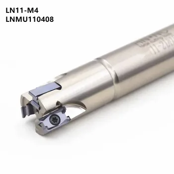 LN11-MA greitai pašarų frezavimo įrankio laikiklis Dvigubas pusėje greitai pašarų LNMU110408 karbido R0.8 frezavimo įterpti