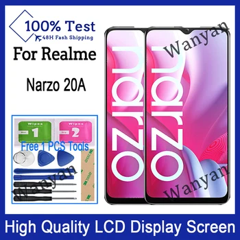 Originalą Realme Narzo 20A LCD Ekranas Jutiklinis Ekranas Skaitmeninti atsarginės Dalys