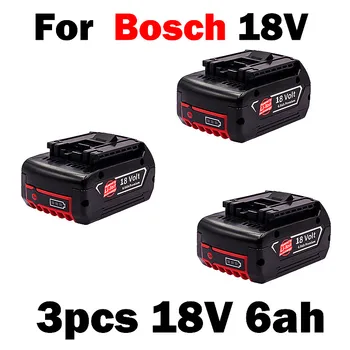 Aleaivy 18V 6.0 Įkraunama Li-Ion Baterija Bosch 18V elektrinių Įrankių Atsarginės 6000mah Nešiojamų Pakeitimo BAT609 Lemputė