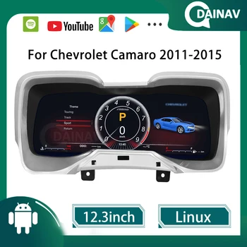 Automobilių LCD Skaitmeninis Už Chevrolet Camaro 2011-2015 M. Klasterio Virtualus Kabinos Greičio Matuoklis Galvos Vienetas Accesorries prietaisų Skydelio Ekranas