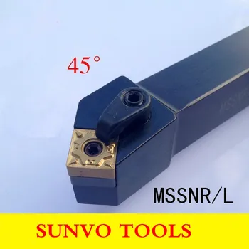 MSSNR2020K12/MSSNL2020K12 Išorės tekinimo įrankiai, MSSNR MSSNL CNC įrankių laikiklis Naudoti SNMG120408 įterpti