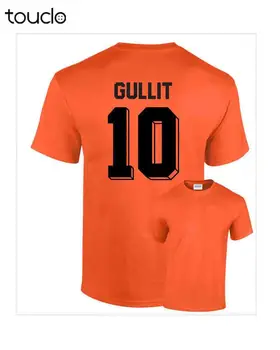 Gullit Olandijoje Nyderlandai No 10 Mens Retro Futbolininkas Mados Mens Marškinėliai Vyrams Vasaros Atsitiktinis Fisher T Shirts