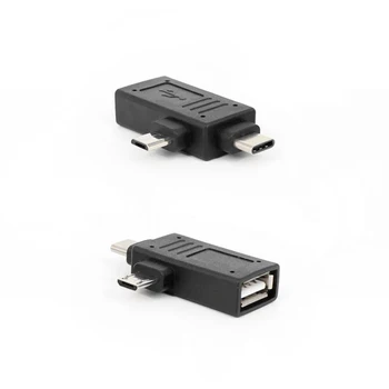 Greitųjų Tipas-C USB+micro dual-sąsaja OTG kabeliu dvejopo naudojimo U disko adapteris, skirtas 