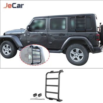JeCar Aliuminio Lydinio Automobilio Galinio Lango Pratęsimas Laipiojimo Laiptais, Skirtas Jeep Wrangler JL 2018 Iki Automobilio Išorės Priedai