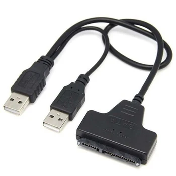 Naujas USB 2.0 Prie SATA Konverteris Adapterio Kabelis, Skirtas 2.5