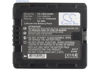 Cameron Kinijos 3300mAh Baterija VW-VBN390 už Panasonic HC-X900 HC-X900M HC-X920 HDC-HS900 HDC-SD800 HDC-SD900 HDC-TM900