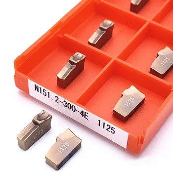 10VNT N151.2-200-4E N151.2-300-4E N151.2-400-4E 1025 1125 karbido įdėklai griovelį įrankis tekinimo įrankis N151.2 CNC tekinimo įrankis