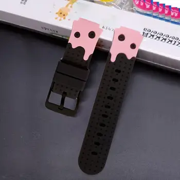 Silikono Patogus 20mm Smartwatch Riešo Dirželio Pakeitimas Lengvas Apyrankė Lankstus Vaikams