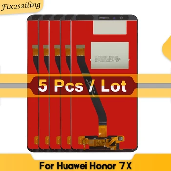 5 Vnt/Daug Huawei Honor 7X BND-L21 BND-L22 BND-L24 LCD Ekranas Touch 