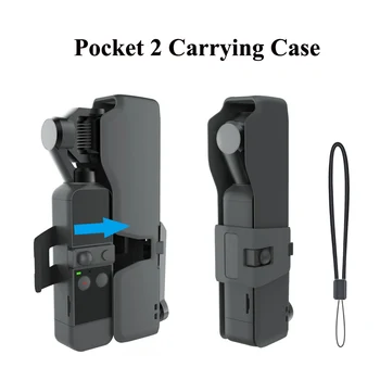 Nešiojamasis lagaminas už DJI OSMO 2 Kišenėje Laikymo Maišelis, Dėžutė kietas lukštas, Apsauginis Dangtelis Riešo Virvelę Pocket 2 Priedai