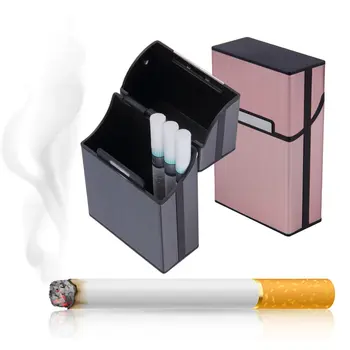 Plonas Aliuminio Cigarečių Atveju Nešiojamų Patvarus Magnetas Cigarrette Tabako Turėtojas Langelį Neleisti Grūsti Drėgnu Supeliję Cigarečių Atveju