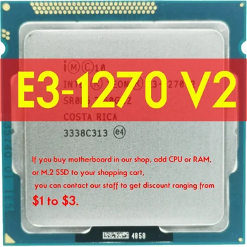 Xeon E3-1270 v2 E3 1270v2 E3 1270 v2 3.5 GHz Quad-Core CPU Procesorius 8M 69W Atermiter B75 Plokštė Intel LGA 1155 rinkinys