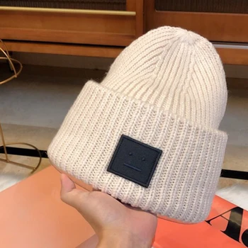 Aukščiausios kokybės vyrų ir moterų brimless megzti skrybėlę micro etiketė siuvinėjimas Šalčio kepurę Rudenį ir Žiemą