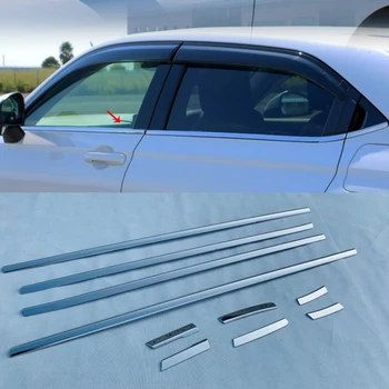 Honda Vezel Hrv Hr-V 2021 2022 nerūdijančio plieno, automobilių Langų apdailos ryškios juostelės modifikuotų lango krašto lipdukas priedai