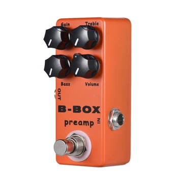 MOSKY B-Box Overdrive Pedalas Valdybos Gitara Pedalai Elektros, Dujų Pedalas dėl Boso Gitaros Efektų Procesorius Ukulėle Muzikos Sportas