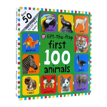 Pirmas 100 Gyvūnų, Liftas-Su Atvartu, Kūdikių ir Vaikų knygų amžiaus 1 2 3, anglų paveikslėlių knygą 9780312517526
