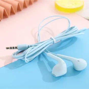 Aukštos Kokybės Mažų Ausines 3,5 mm In-ear Ausinės, Madingų Spalvų Su Mic už Telefoną Xiaomi MP3 mp4