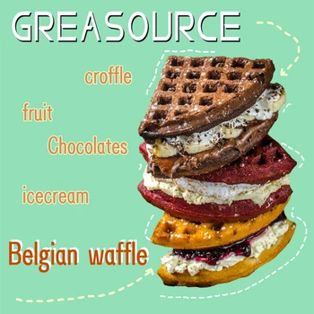 Belgijos Pliurpalas Biscoff Netikras Maistas Modelio Ekranas Imituojamas Ledų Desertas Saldus Dirbtiniais Prekybos Amatų Rekvizitai Vafliai Maker