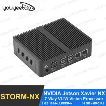 LEETOP AUDRA NX Įterptųjų Krašto Kompiuterija 6-core NVIDIA Carmel jetson Xavier nx 8GB 2 multi-mode DP 7-Būdas VLIW Vizija Procesorius