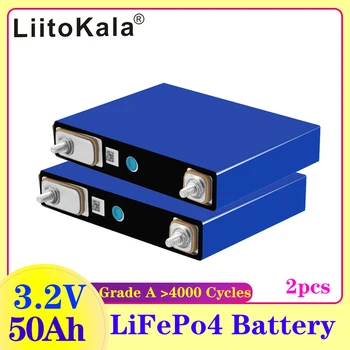2VNT LiitoKala 3.2 v 50Ah lifepo4 ląstelių ličio baterijų elektrinių dviračių baterijos, saulės energijos sistemos ES MUMS Tax Free