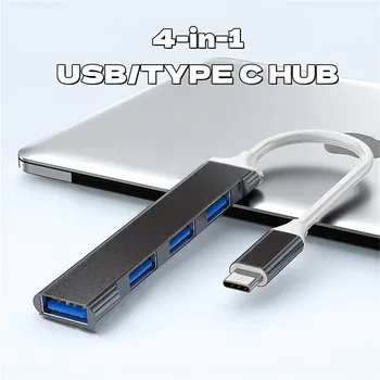 C tipo USB HUB 4 Port Multi Splitter OTG Adapterio 2.0 3.0 