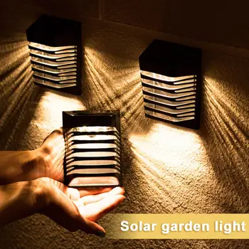 Saulės LED Lempos Jokių Laidų Reikalinga Vandeniui IP54 Įkrovimo Hollow-out Solar-Powered Garden Kieme LED Siena Lempos, Sodo Reikmenys
