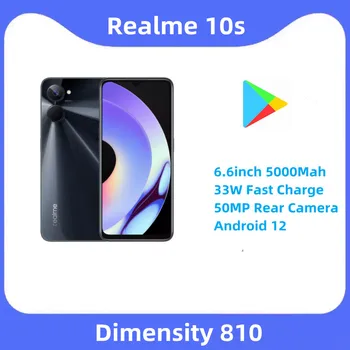 Oficialus Originalus Naujas Realme 10s 5G Mobiliojo Telefono Dimensity 810 6.6 colių 5000Mah 33W Greitai Įkrauti 50MP Galinio vaizdo Kamera, Android 12