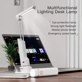 Tyrimas Lempos Aukštas Spalvų Perteikimo Indeksas Studijų Lempa USB Įkrovimo LED Šviesos Stiprus Apšvietimas Stalo Lempa Žibintuvėlis 93.65 lm Stalo Lempos