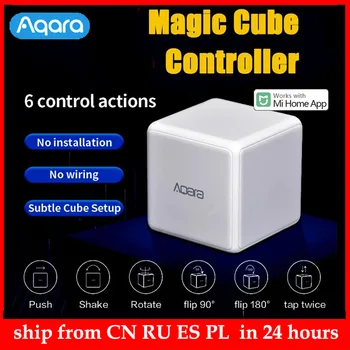 Aqara Magic Cube Kontrolės Zigbee kontroliuoja Šešių Ieškinių Dėl Protingo Namo Prietaiso Magic Cube Valdytojas Mi Home App
