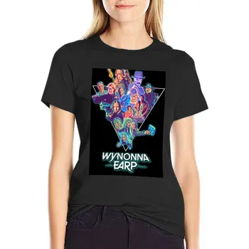 Wynonna Earp 80 Tema Koliažas T-Shirt Anime t-shirt korėjos mados tees prabangūs dizainerių drabužiai Moterims