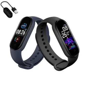 M5 Smart Watch Vyrų, Moterų Širdies ritmo Monitorius Kraujo Spaudimas Fitness Tracker Smartwatch Juosta 5 Sporto Žiūrėti 